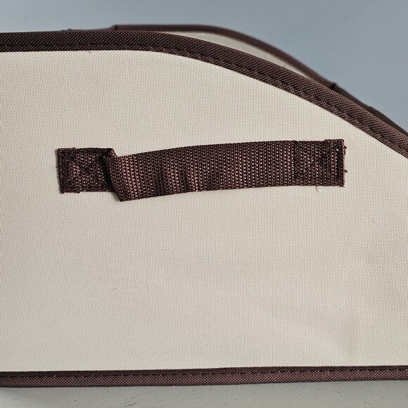 Storage Works Low Front Fabric Storage Bin w/Handles, Natural, 30L, 2-Pack - Picture 9 of 11